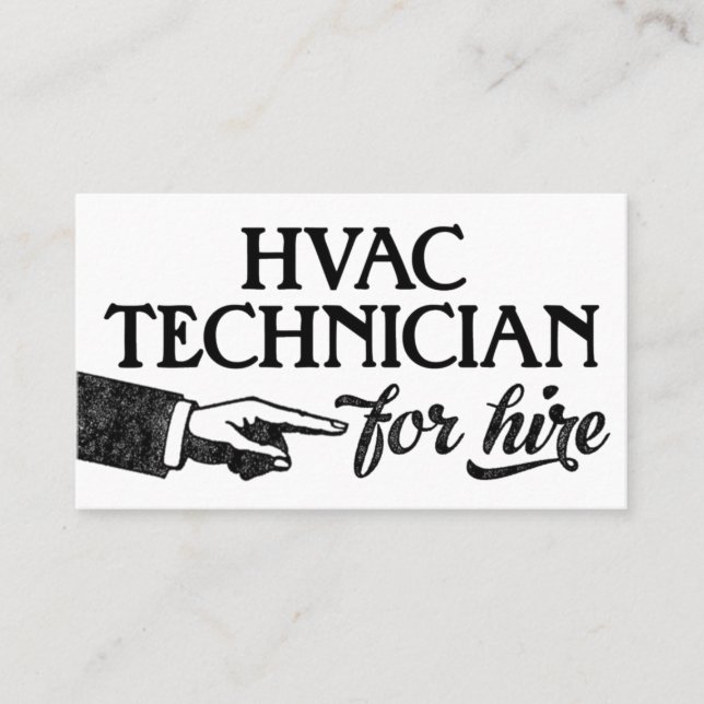 Tarjetas de visita de técnico de HVAC - Guay Vinta (Anverso)