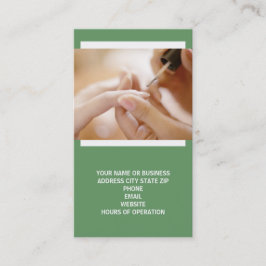 Tarjetas de visita de Técnico de uñas