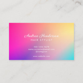 Tarjetas de visita de técnico de uñas, maquillaje