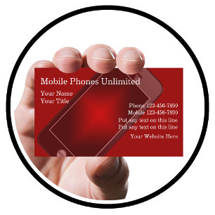 Tarjetas de Visita de Teléfonos Móviles