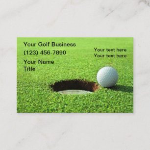 Tarjetas de visita de temas de golf