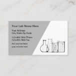 Tarjetas de visita de temas de Science Lab<br><div class="desc">Plantilla de tarjetas de negocios con temas de laboratorio de ciencia creada con vidrios de prueba de laboratorio y diseño clásico de tarjetas de visita. Diseñado para un laboratorio de pruebas médicas,  servicios de genealogía o laboratorio de pruebas científicas.</div>