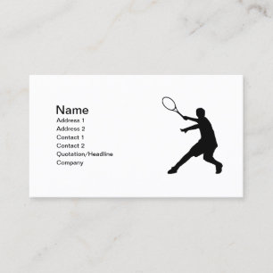 Tarjetas de visita de tenis   Diseño de Personaliz