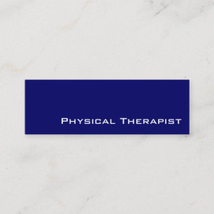Tarjetas de visita de terapeuta blanco