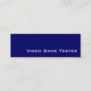 Tarjetas de visita de Tester para juegos de video