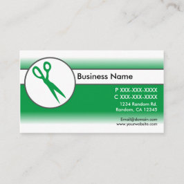 Tarjetas de visita de tijeras de fundición blanca