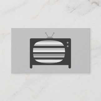 Tarjetas de visita de TV retro