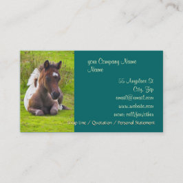 Tarjetas de visita de un año lindas del potro