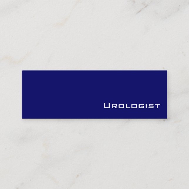 Tarjetas de visita de Urologist blanco de la Marin (Anverso)