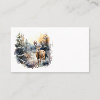 Tarjetas de visita de venado