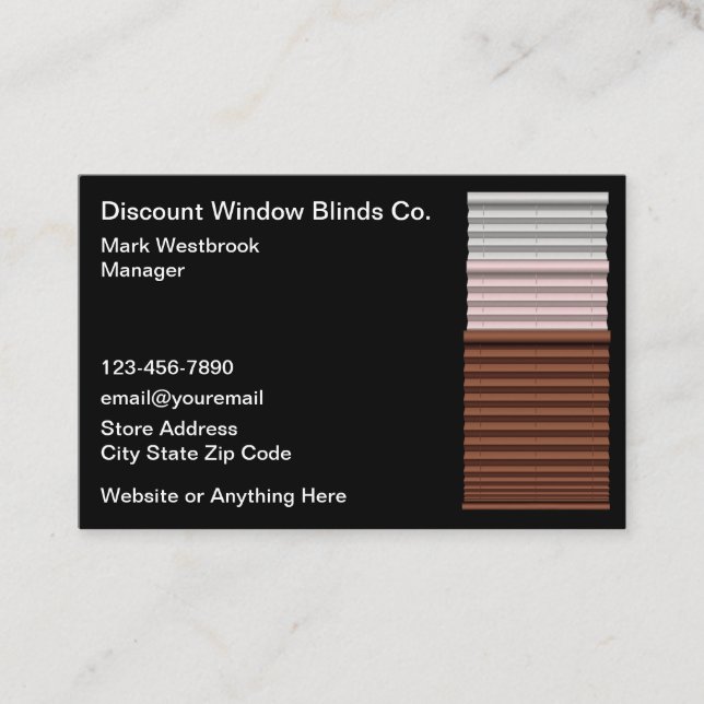 Tarjetas de visita de ventana de descuento para ci (Anverso)