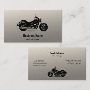 Tarjetas de visita de ventas y servicios para moto