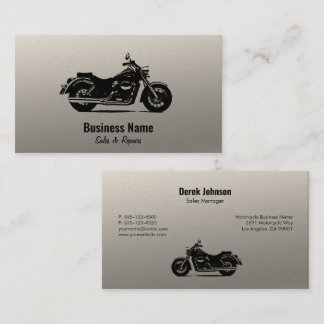Tarjetas de visita de ventas y servicios para moto