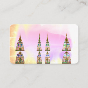 Tarjetas de visita de vidrio templado de la Iglesi