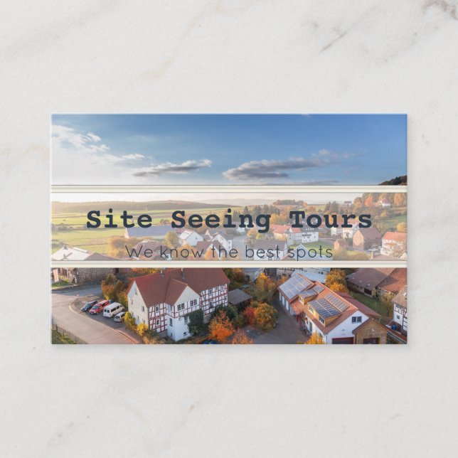 Tarjetas de visita de visitas a sitios (Anverso)