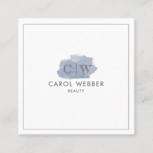 Tarjetas de visita de Watercolor Square