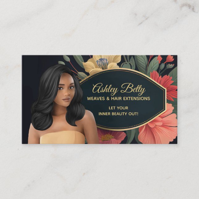 Tarjetas de visita de Weaves de personalizable (Anverso)