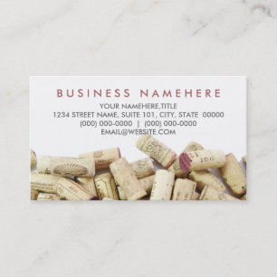 Tarjetas de visita de Wine Corks