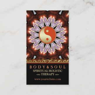 Tarjetas de visita de Yin Yang Yoga para curación