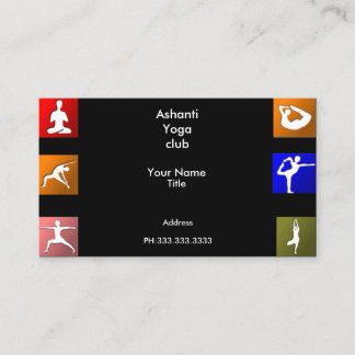 Tarjetas de visita de yoga