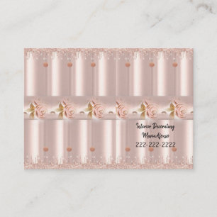 Tarjetas de visita, decoración interior Purpurina 