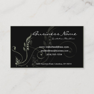 Tarjetas de visita decorativas D6 de la vid verde