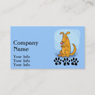 Tarjetas de visita del adiestrador de perros