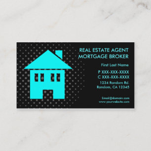 Tarjetas de visita del agente inmobiliario persona