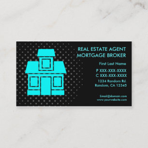Tarjetas de visita del agente inmobiliario persona