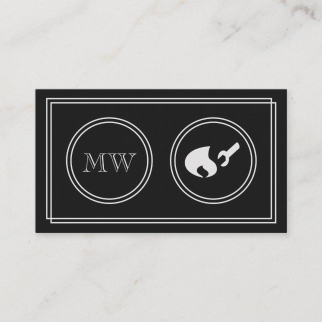 Tarjetas de visita del ajustador de gas de la (Anverso)