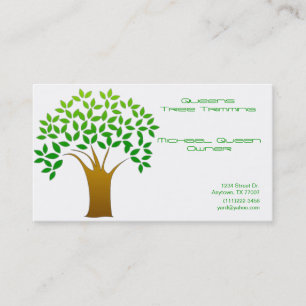 Tarjetas de visita del ajuste del árbol