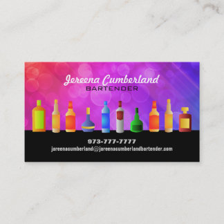 Tarjetas de visita del alcohol
