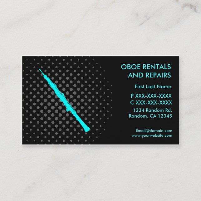 Tarjetas de visita del alquiler y de la reparación (Anverso)