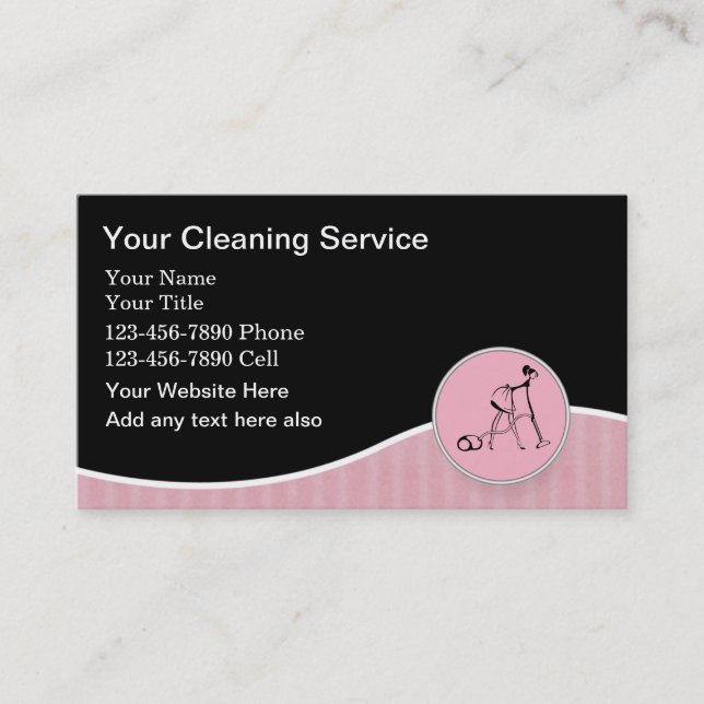 Tarjetas de visita del ama de casa (Anverso)