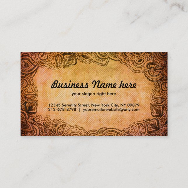 Tarjetas de visita del anticuario (Anverso)