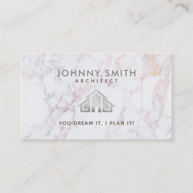 Tarjetas de visita del arquitecto (Anverso)