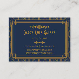 Tarjetas de visita del art déco