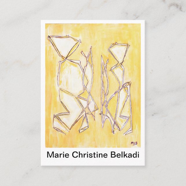 Tarjetas de visita del arte abstracto - pequeñas (Anverso)