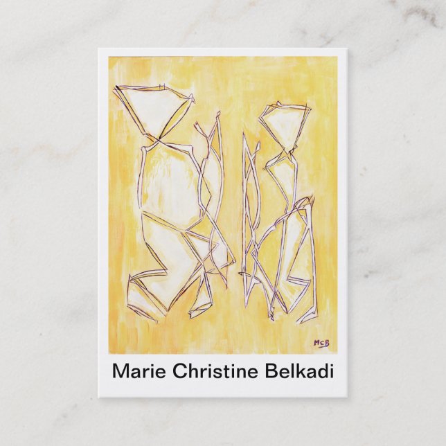 Tarjetas de visita del arte abstracto - pequeñas (Anverso)