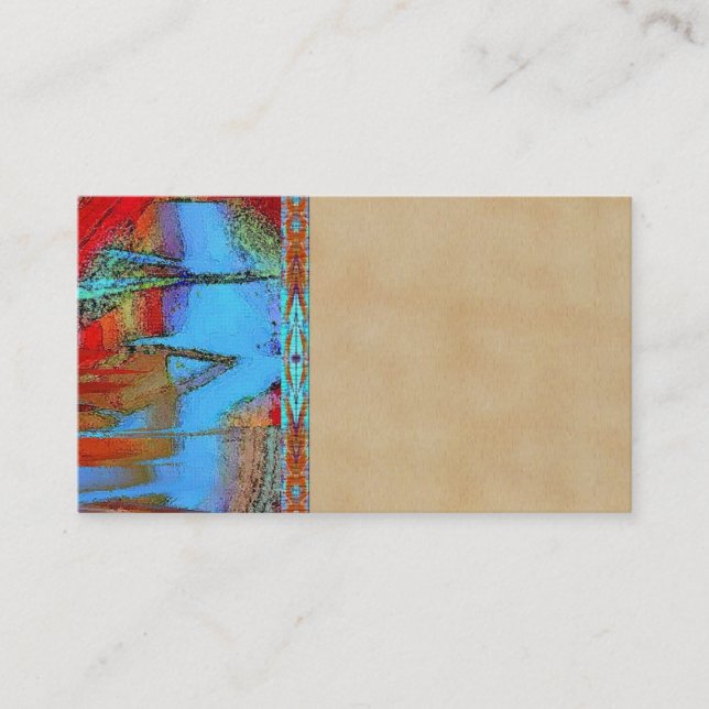 Tarjetas de visita del arte de Sedona de la tierra (Anverso)
