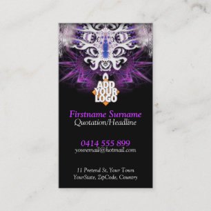 Tarjetas de visita del arte del fractal de la