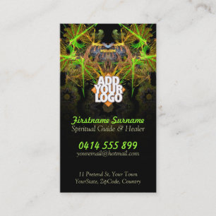 Tarjetas de visita del arte del fractal del