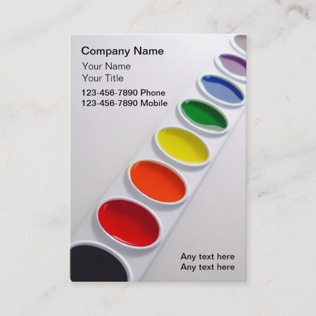 Tarjetas de visita del artista (Anverso)