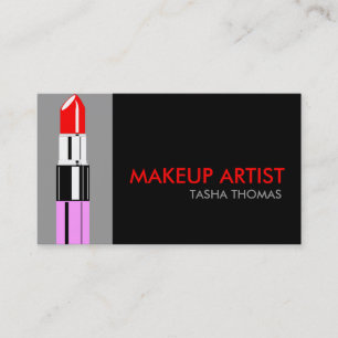 Tarjetas de visita del artista de maquillaje