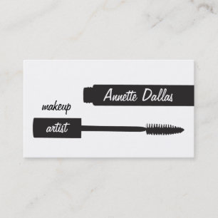 Tarjetas de visita del artista de maquillaje