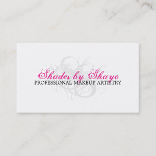 TARJETAS DE VISITA DEL ARTISTA DE MAQUILLAJE