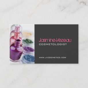 Tarjetas de visita del artista de maquillaje