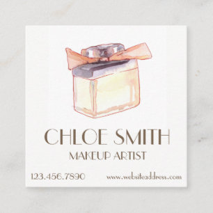 Tarjetas de visita del artista de maquillaje
