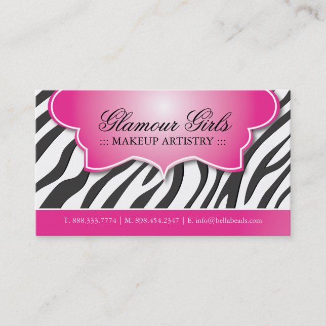 TARJETAS DE VISITA DEL ARTISTA DE MAQUILLAJE (Anverso)