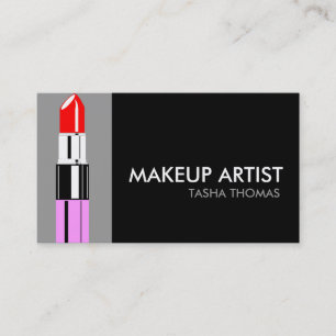 Tarjetas de visita del artista de maquillaje